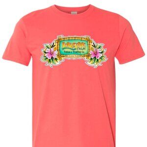 Lonesome Palm Hibiscus Logo - Coral